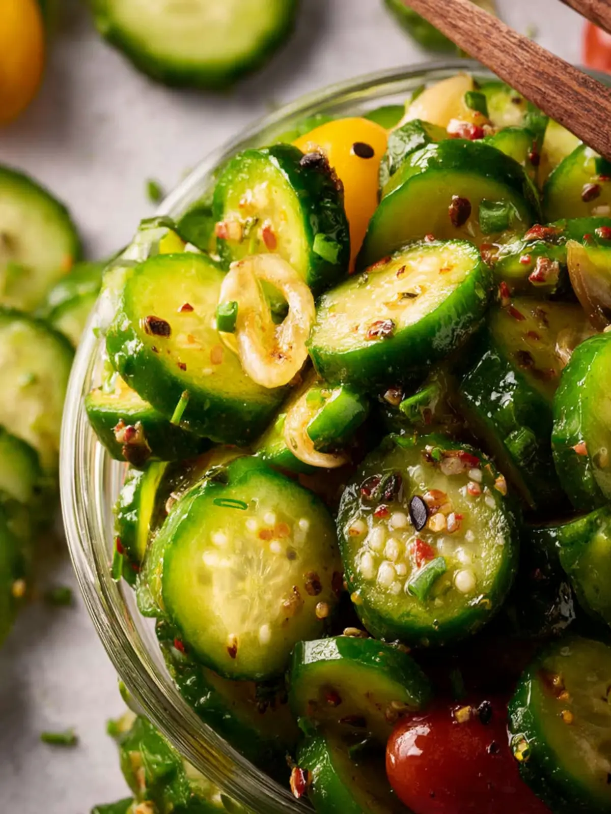 Keto Cucumber Salad First Image