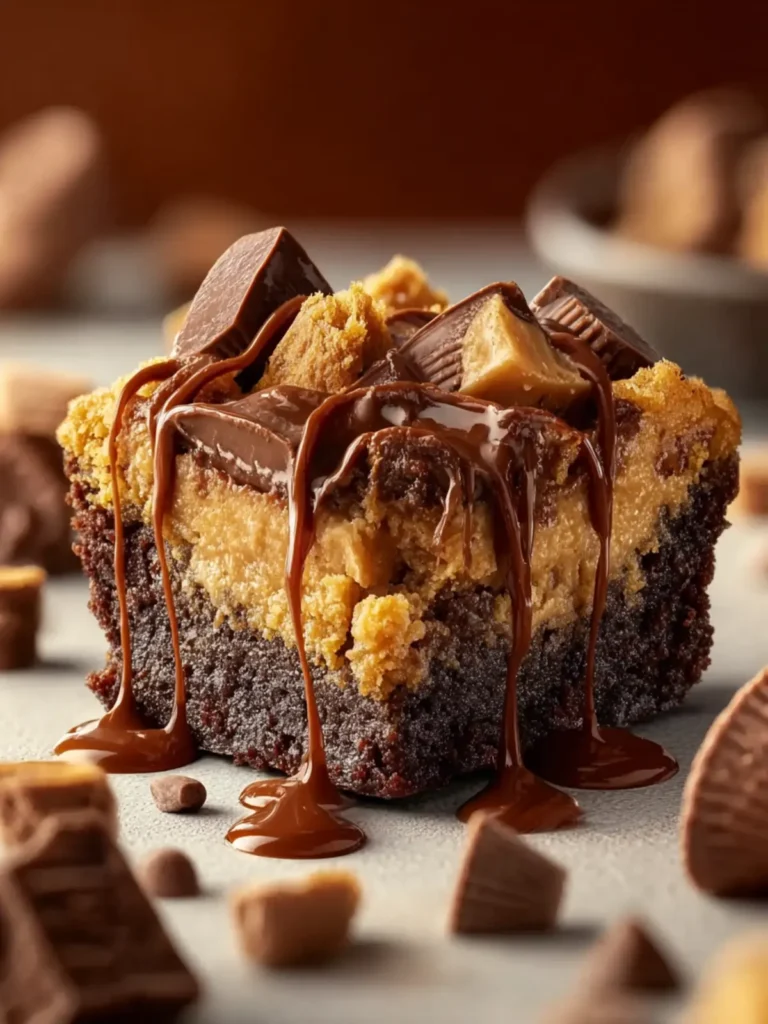 peanut butter cup dump cake First Image